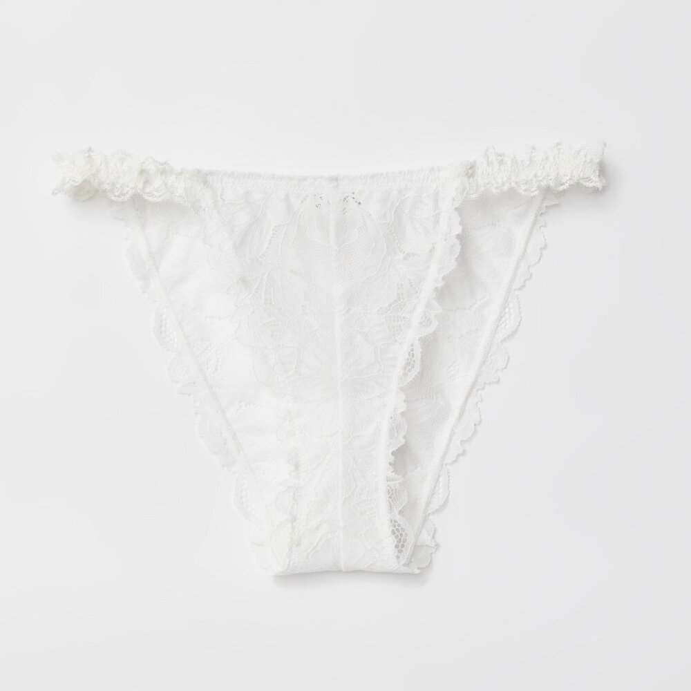 🎉LAST CHANCE🎉 FREE PEOPLE Bring Me Another Bikini Undies / Ivory - Picture 8 of 9
